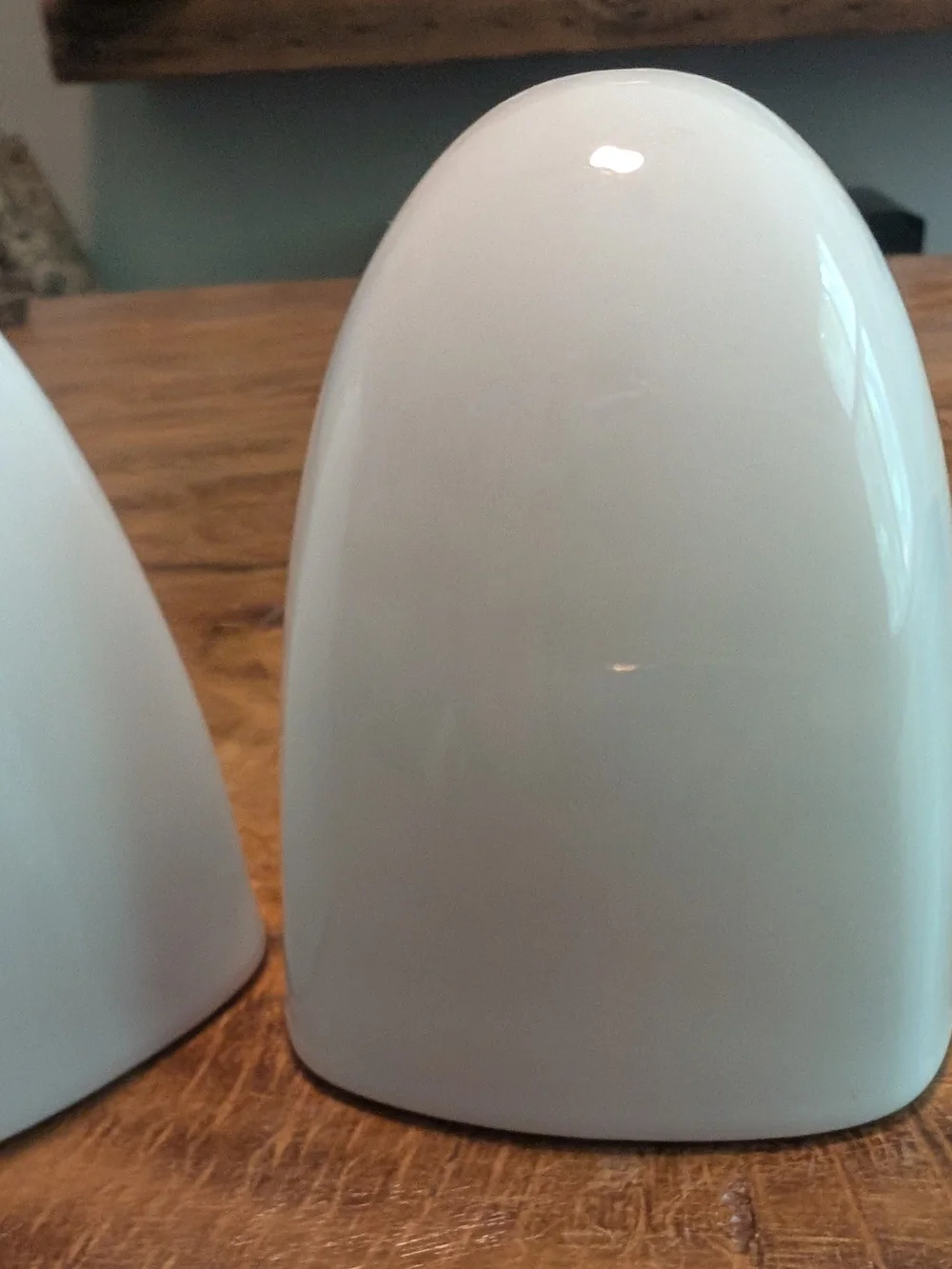 Pier 1 White Ceramic Salt and Pepper Shakers